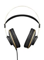 AKG Over-Ear Monitor Headphones Matte Black/Gold