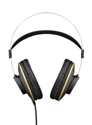 AKG Over-Ear Monitor Headphones Matte Black/Gold