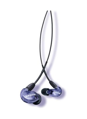 Shure SE215 Special Edition PRO Wired Earbuds - Professional Sound Isolating Earphones, Clear Sound & Deep Bass, Single Dynamic MicroDriver, Great for Music, Gaming, & Calls - Purple