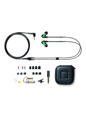 Shure SE846 Wired Sound Isolating Earphones Gen 2, Secure in-Ear Earbuds, High-End Professional Sound, Hi-Def Four Drivers, Upgraded Sound Filters, Durable Quality, Customizable Frequency - Jade