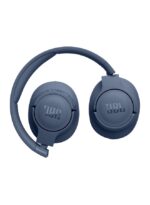 JBL Tune 720Bt Wireless Over Ear Headphones Pure Bass Sound 76H Battery Hands Free Call Plus Voice Aware Multi Point Connection Lightweight And Foldable Detachable Audio Cable Blue