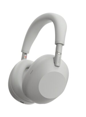 Sony WH1000XM6/SM Wireless Over-Ear Noise Cancelling Headphones – Hi-Res Audio, Foldable Design, 30-Hour Battery, Bluetooth Multipoint - Platinum Silver